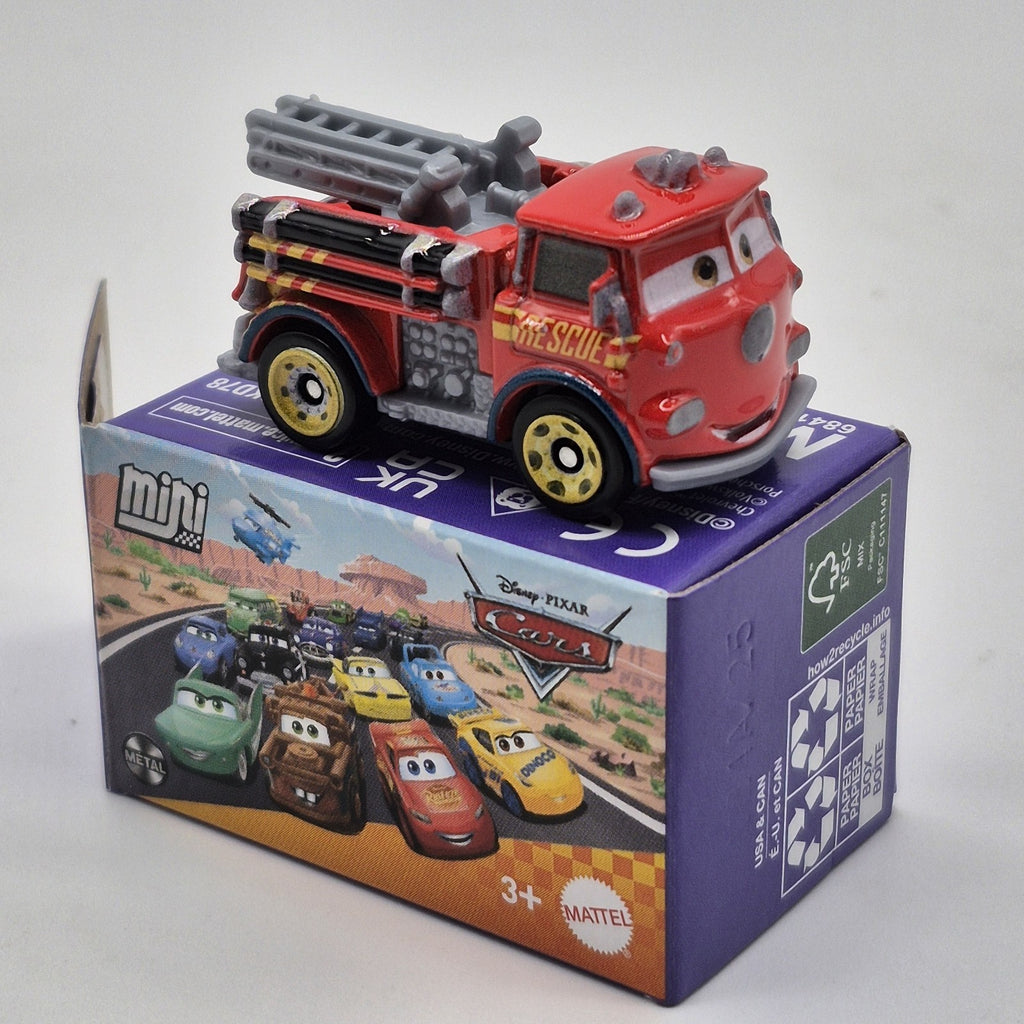 Rescue Red Fire Truck 2025 Disney Pixar Cars 1:87 Diecast Radiator Springs NEW0