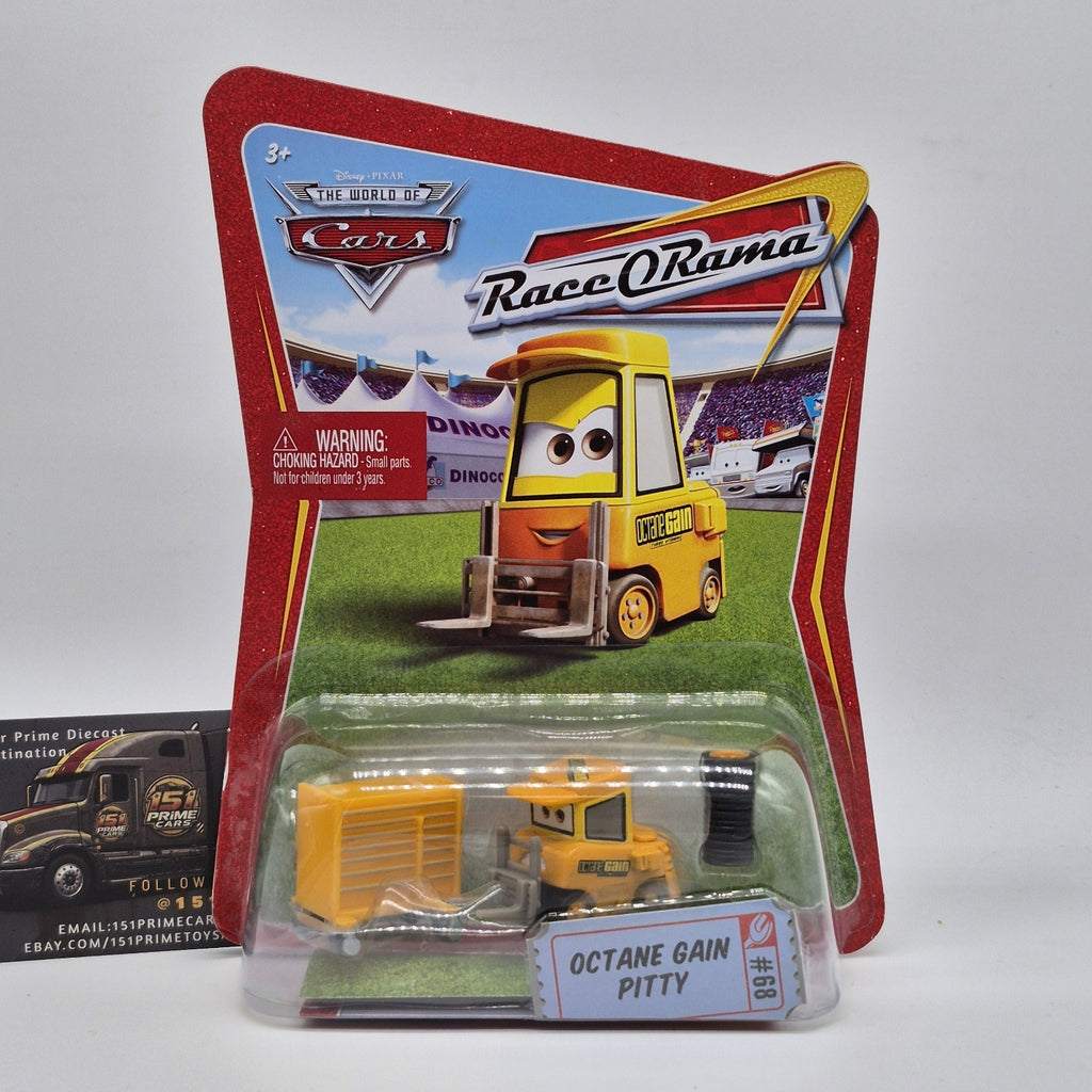 CARS World of Cars Octane Gain Pitty #68 Diecast RACE O RAMA Disney Pixar NIP0