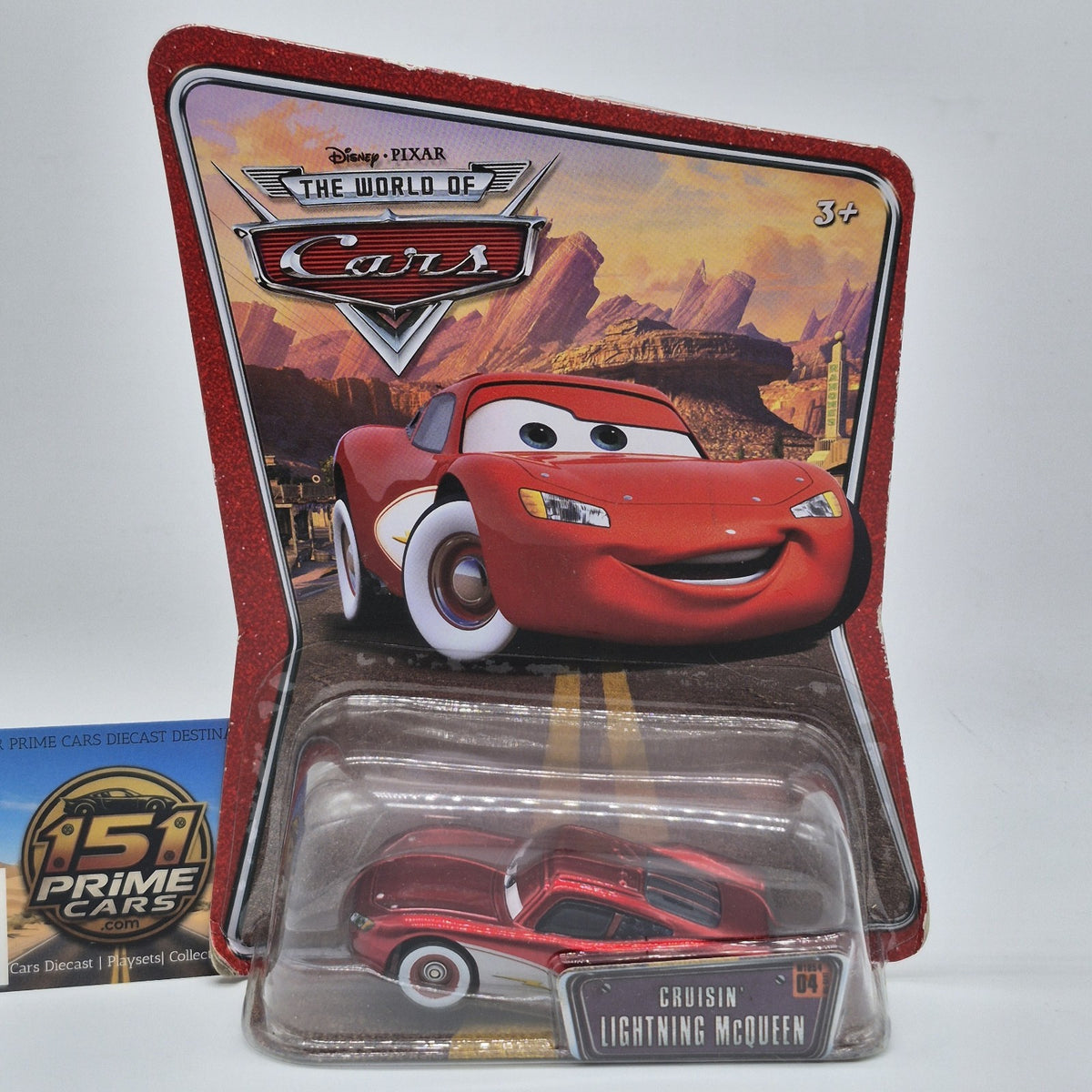 Cruisin' Lightning Mcqueen 2009 Disney Pixar World Of Cars 1:55 Diecast0