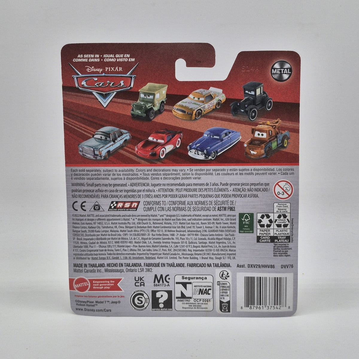 Crusty Rotor Disney Pixar Cars Vinyl Toupee 76 Diecast 1:552
