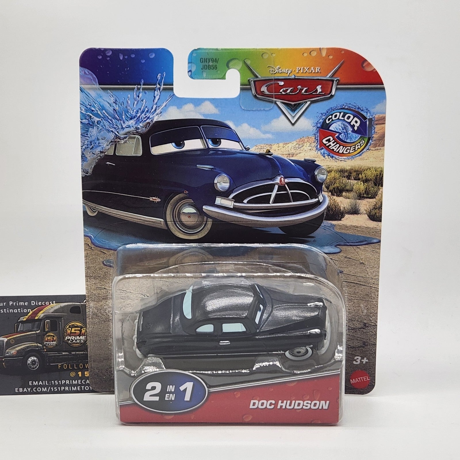 Disney Pixar Cars Color Changers Doc Hudson Diecast Car 1:55 Plastic Toy0