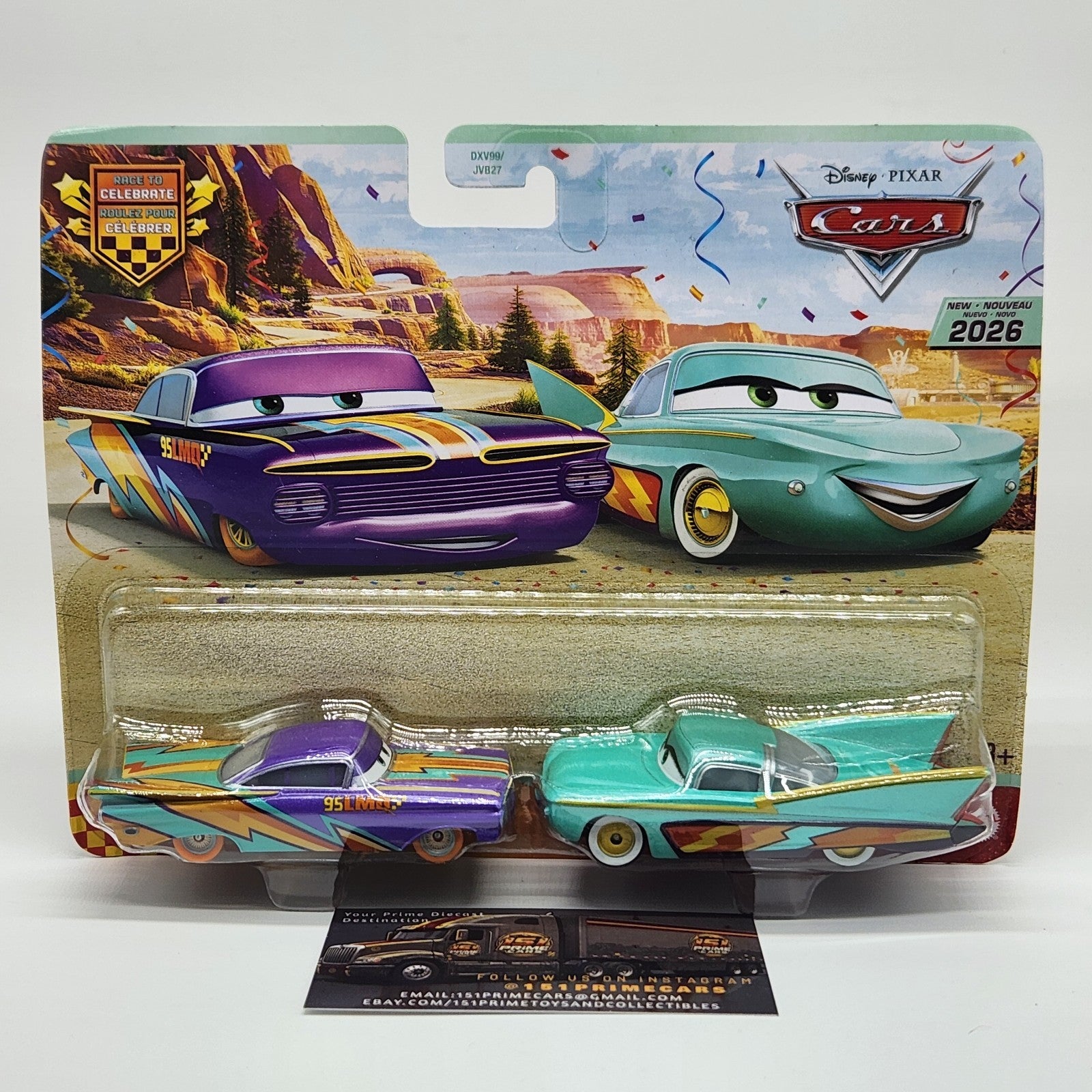 Disney Pixar Cars Race to Celebrate Ramone and Flo 2 Pack 2026 Diecast 1:550