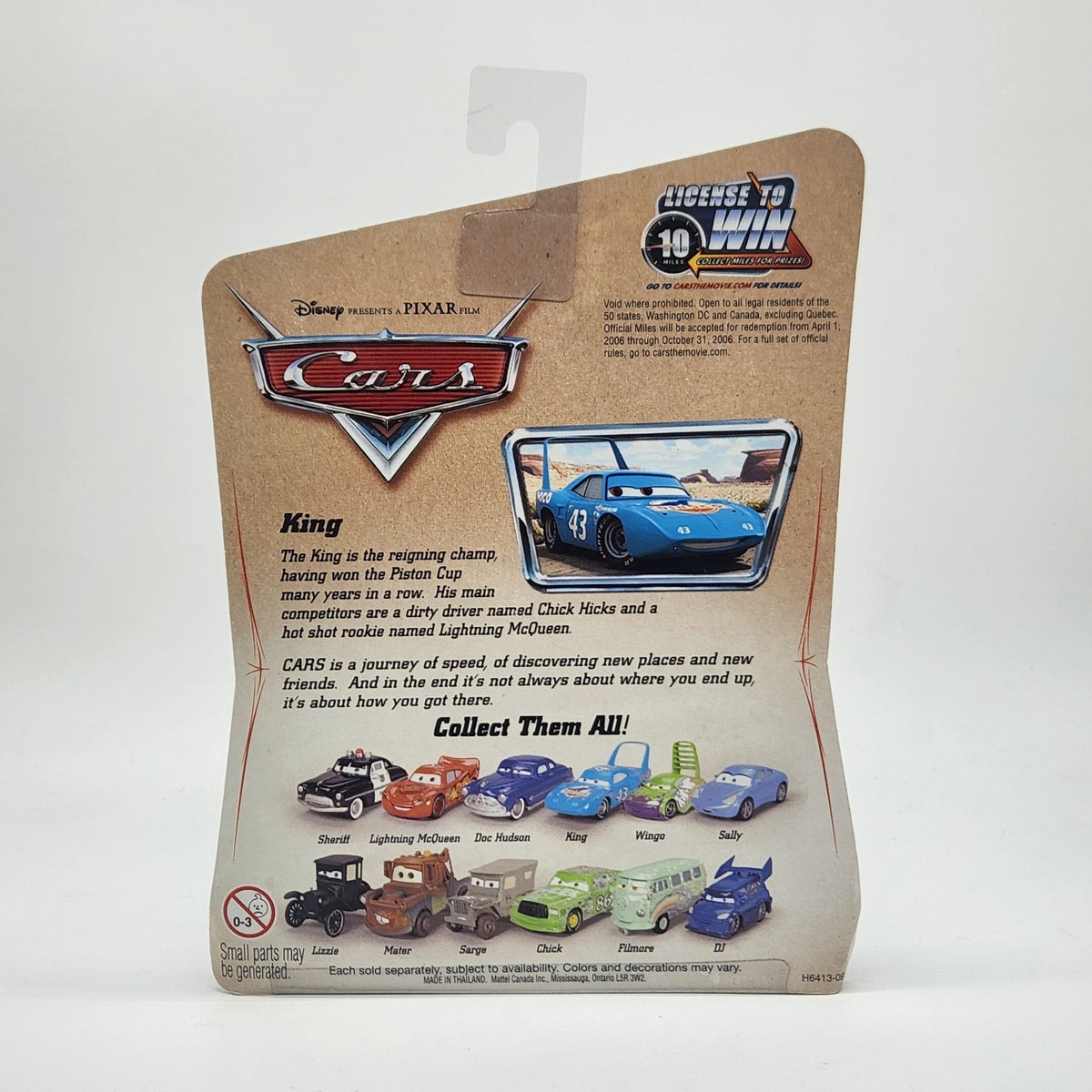The King Disney Pixar Cars 2006 Desert Series 1:55 Strip Weathers Dinoco 12 Set2