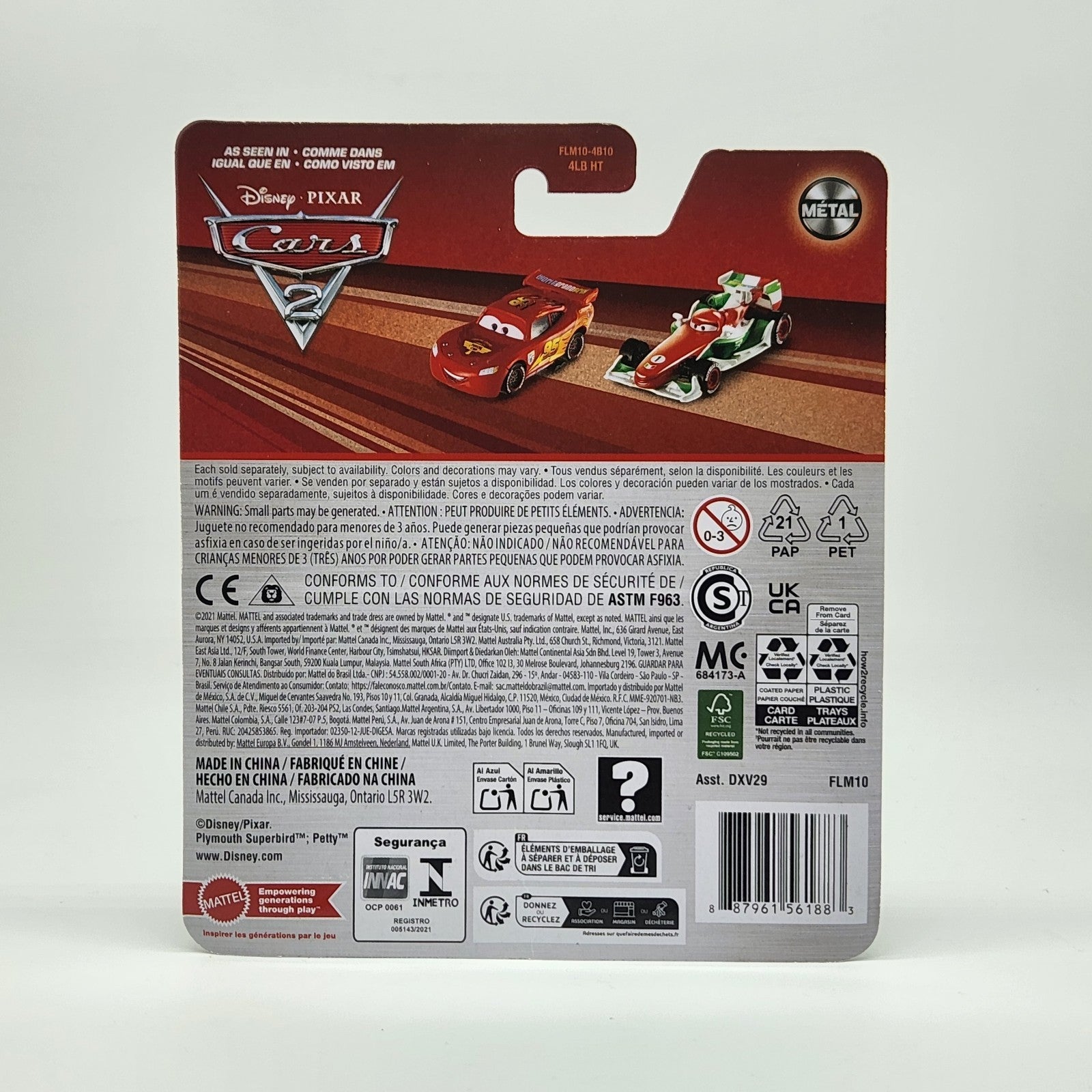 Francesco Bernoulli 2026 Disney Pixar Cars 2 Diecast 1:55 Mattel2