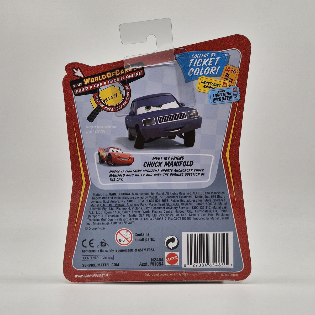 Disney Pixar Cars Nitroade Pitty Hugo Fast Piston Cup Pit Crew Toolbox 1:552