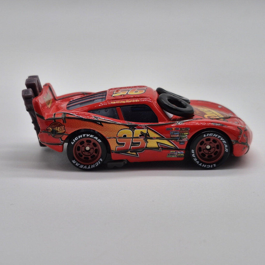 Spin Out Lightning McQueen Disney Pixar Cars 1:55 Diecast Loose Used Good Cond.6