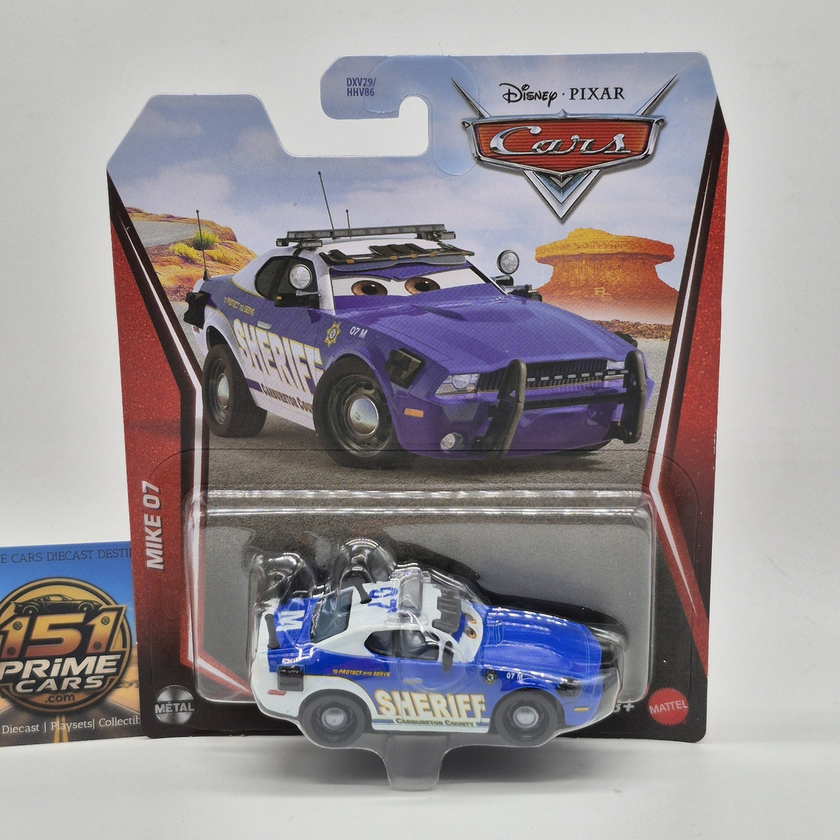 Mike 07 2027 Disney Pixar Cars 1:55 Diecast Sheriff Challenger Car0