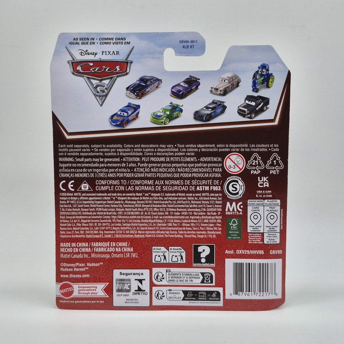 Hot Rod Smokey 2026 Disney Pixar Cars 20th Anniversary 1:55 Diecast Toy Mattel3