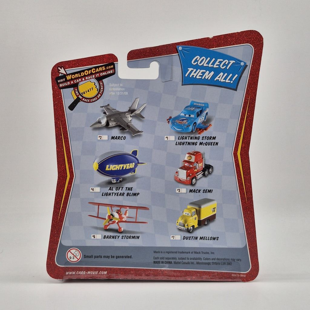 DISNEY THE WORLD OF CARS RACE O RAMA DUSTIN MELLOWS MEGA SIZE #7 New 20092