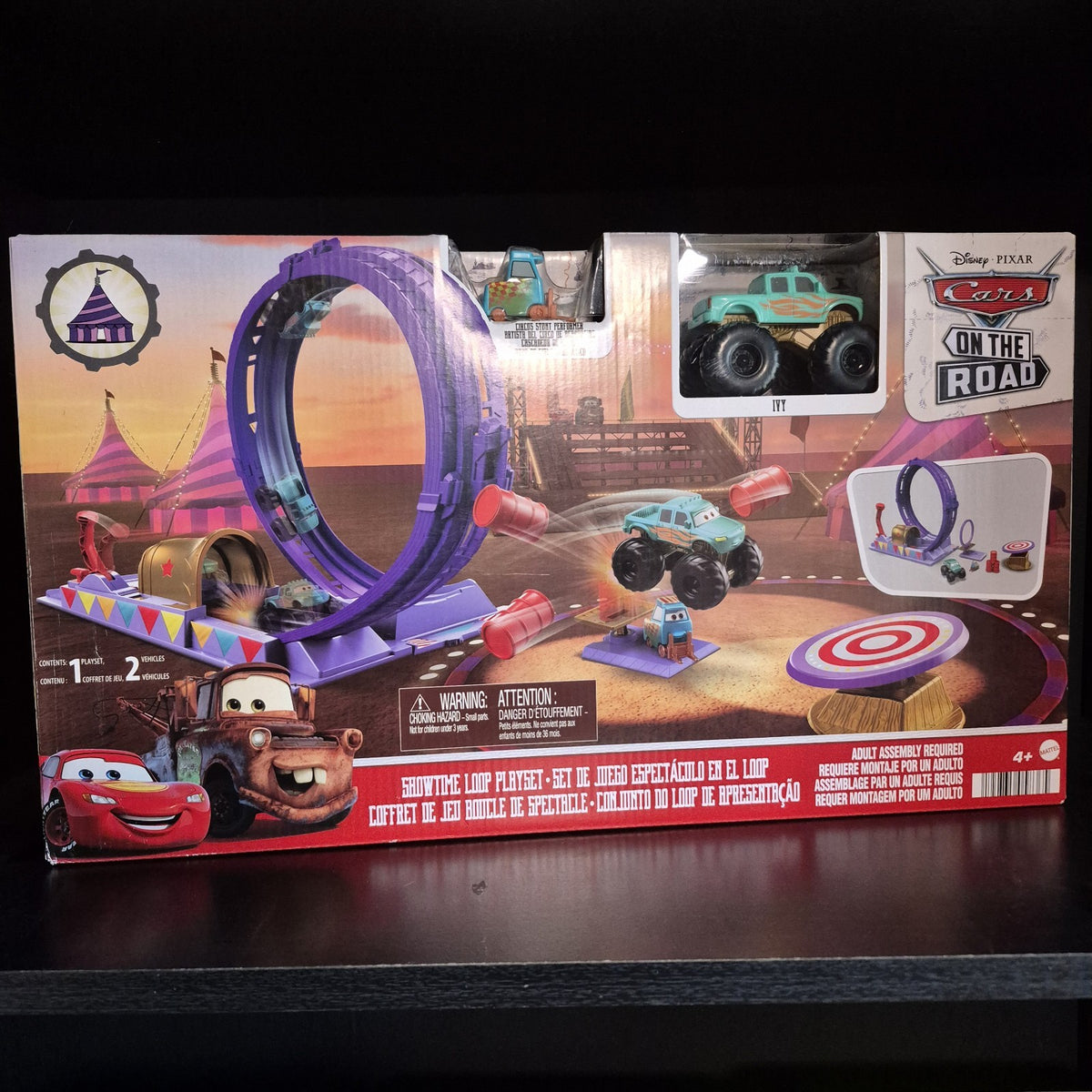 2022 Disney Pixar Cars On The Road Showtime Loop Playset With Ivy NEW IN BOX 0