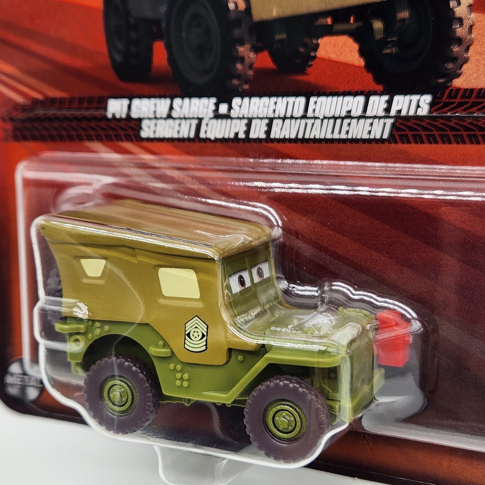 Disney Pixar Cars Pit Crew Sarge 2025 Metal Mattel 1:55 Diecast Car1