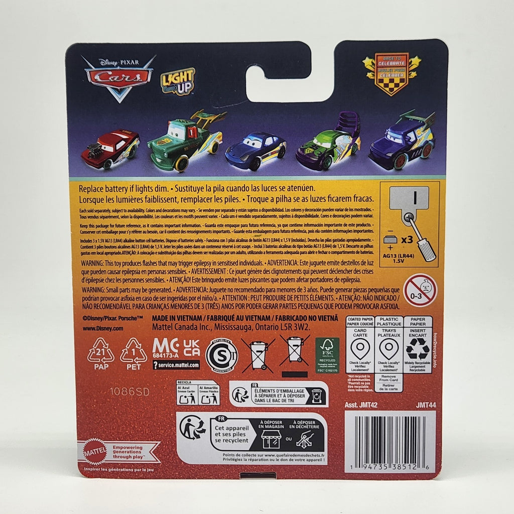 Disney Pixar Cars Light Up Lightning McQueen Race To Celebrate Mattel New 20262