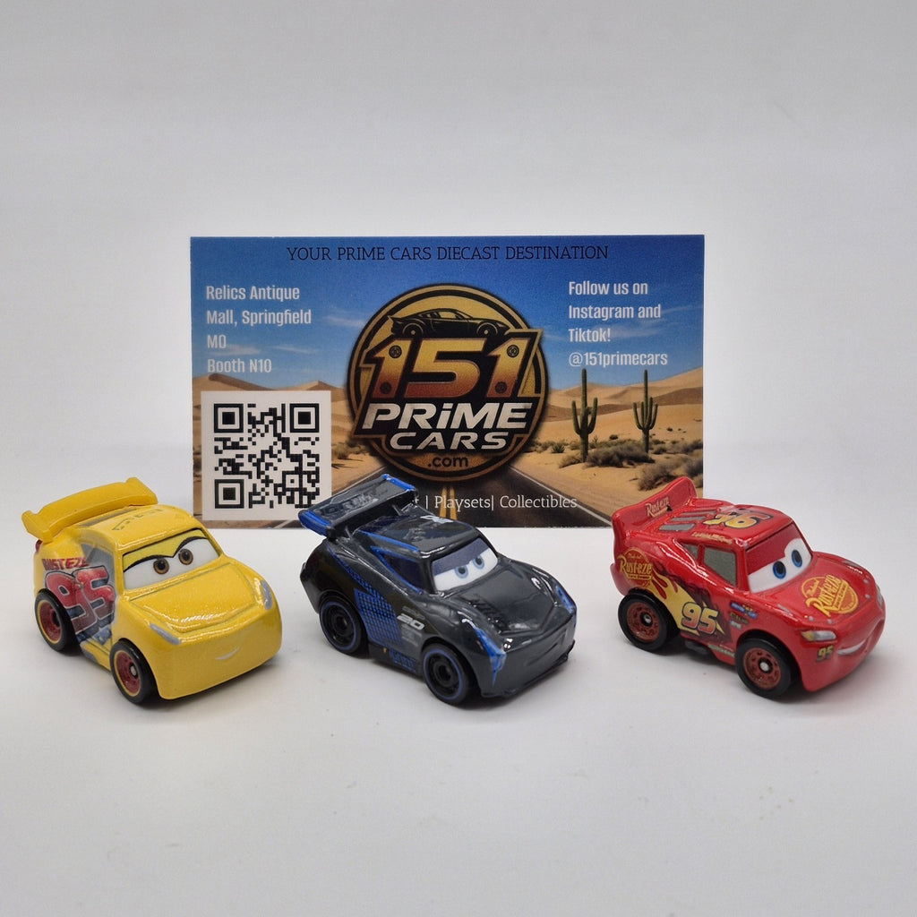 Cars 3 Mini Racers Disney Pixar Cars Jackson Storm Lightning Mcqueen And Cruz0