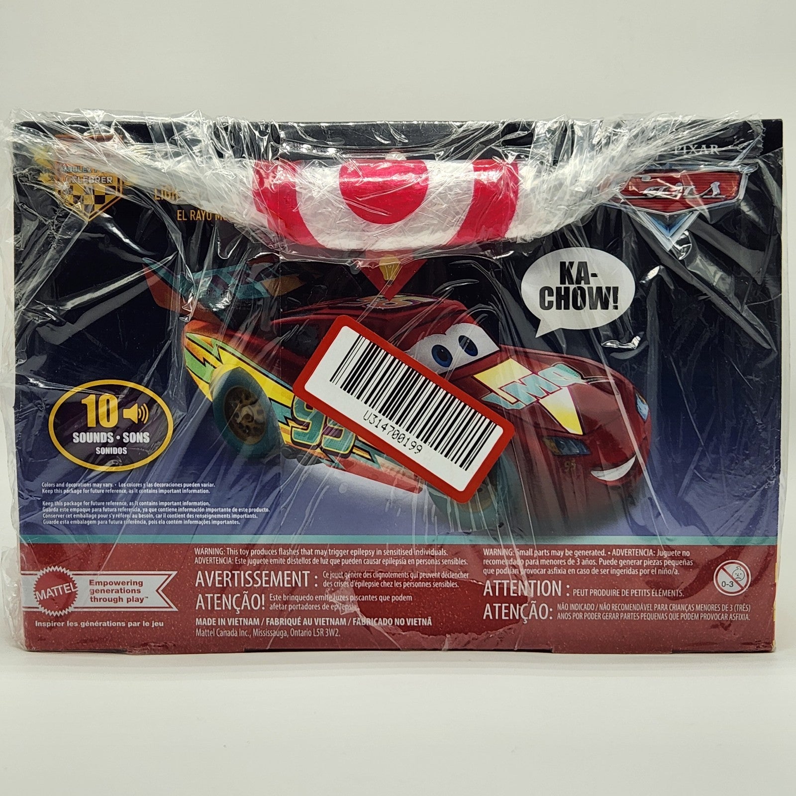 NEW Disney Pixar Cars Race To Celebrate Lights Sounds Lightning McQueen JMT553