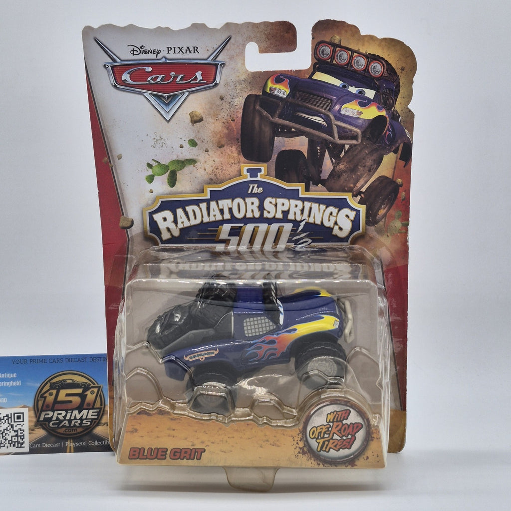 DISNEY CARS THE RADIATOR SPRINGS 500 1/2 BLUE GRIT WITH OFF ROAD TIRES Diecast0
