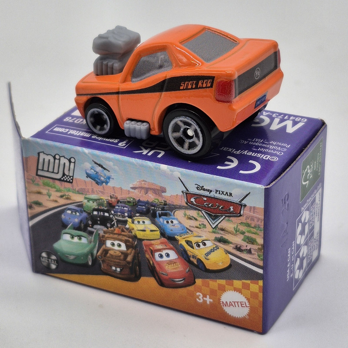 Snotrod Tuners 2026 Disney Pixar Cars Mini Racers 1:87 Diecast Orange NEW1