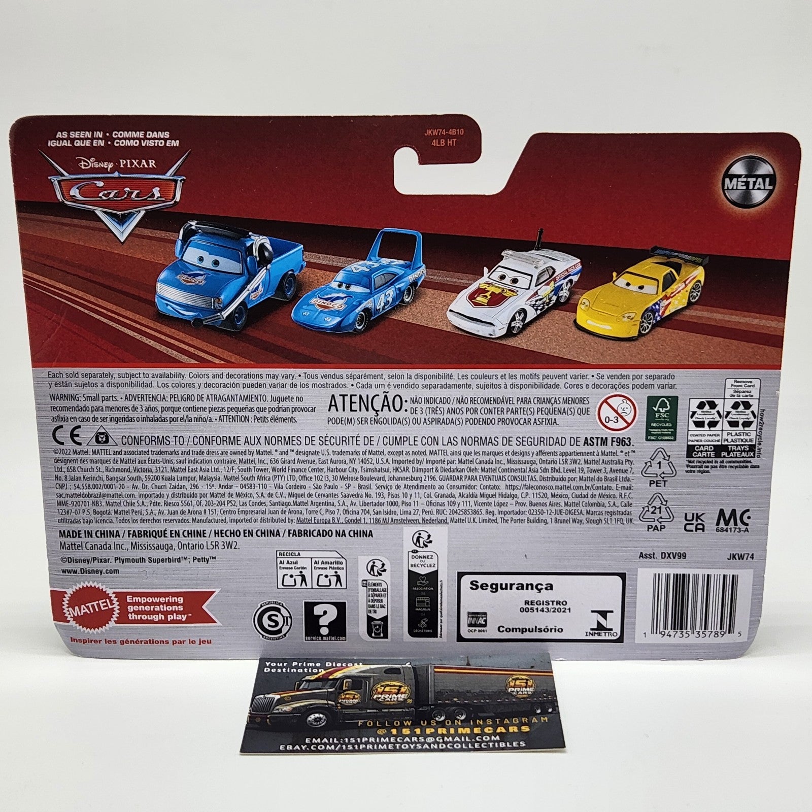 Disney Pixar Cars Red and Guido 2 Pack 1:64 Diecast Fire Truck and Fork Lift3