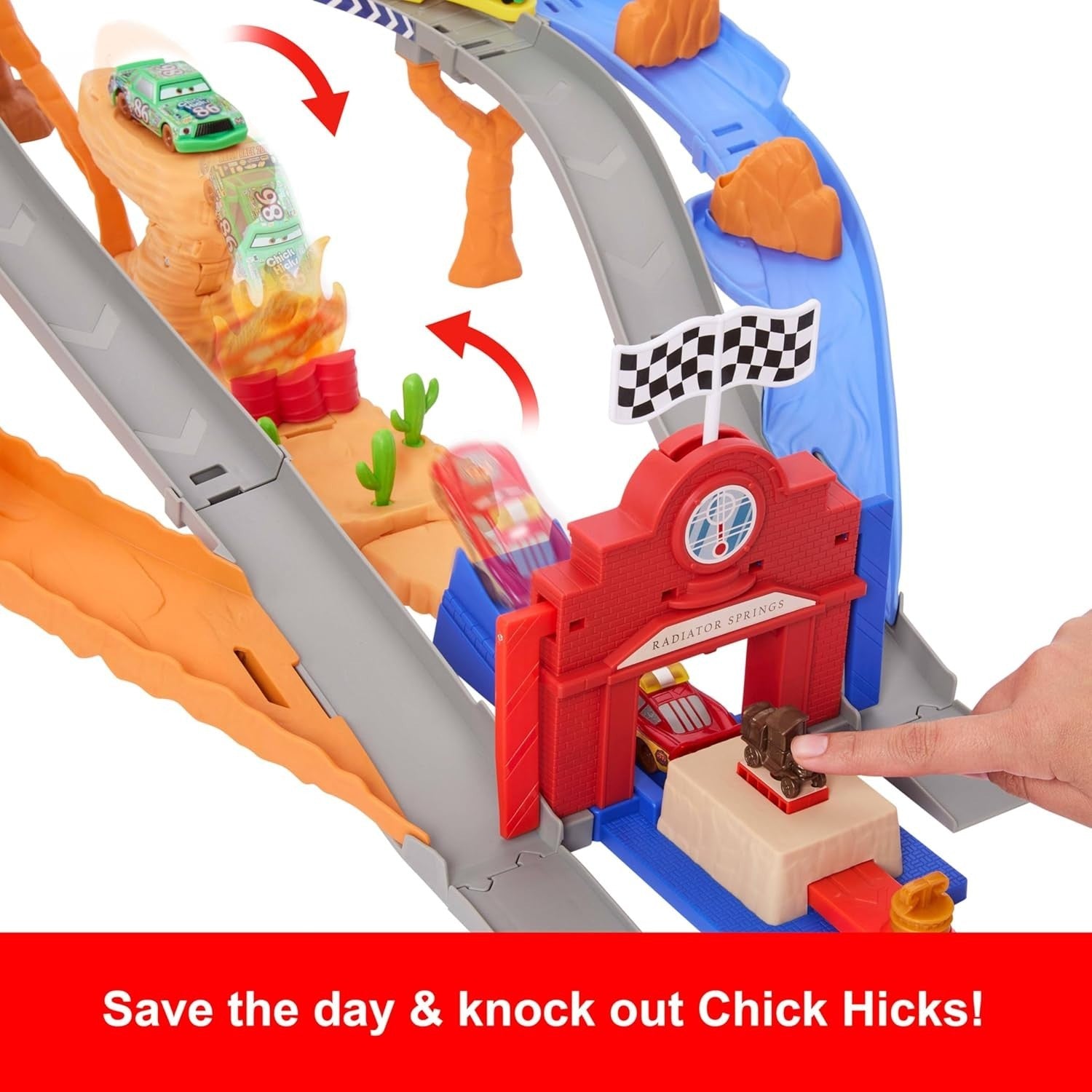 Rescue Road Raceway 2025 Disney Pixar Cars Playset 1:55 Mattel Toy NEW2
