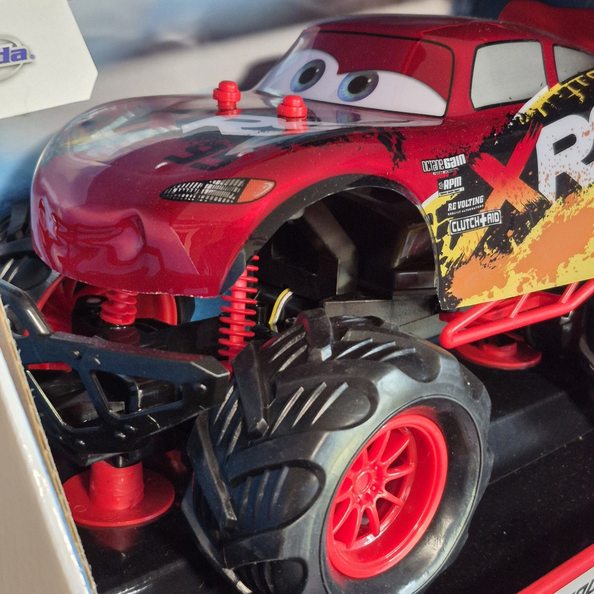 Jada Toys Disney Pixar Cars Lightning McQueen R/C Remote Control Car Red USB New1