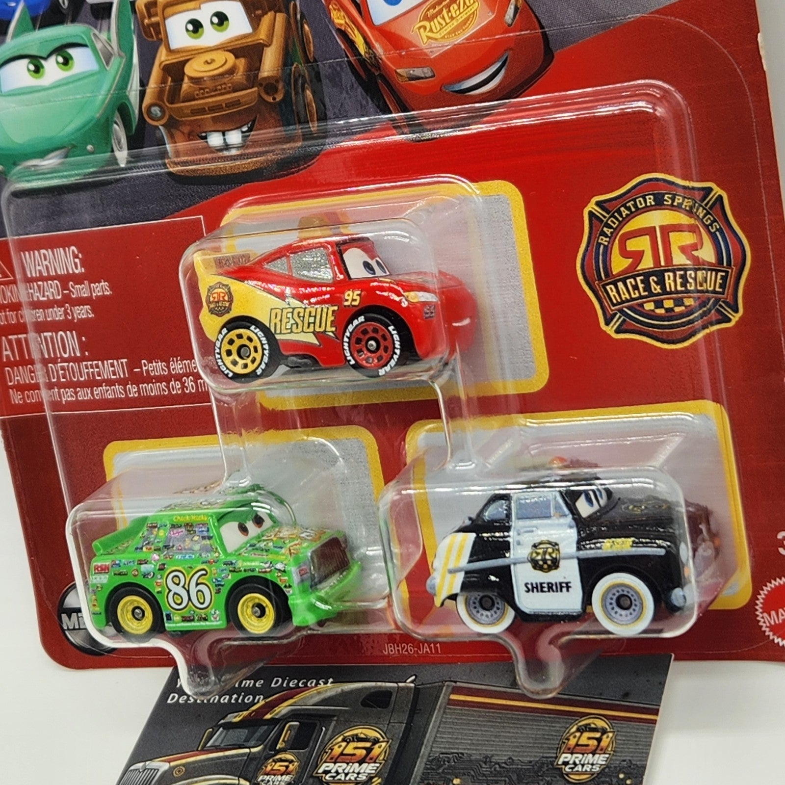 2026 Race And Rescue Disney Pixar Cars Mini Sheriff Chick Hicks And Lightning0