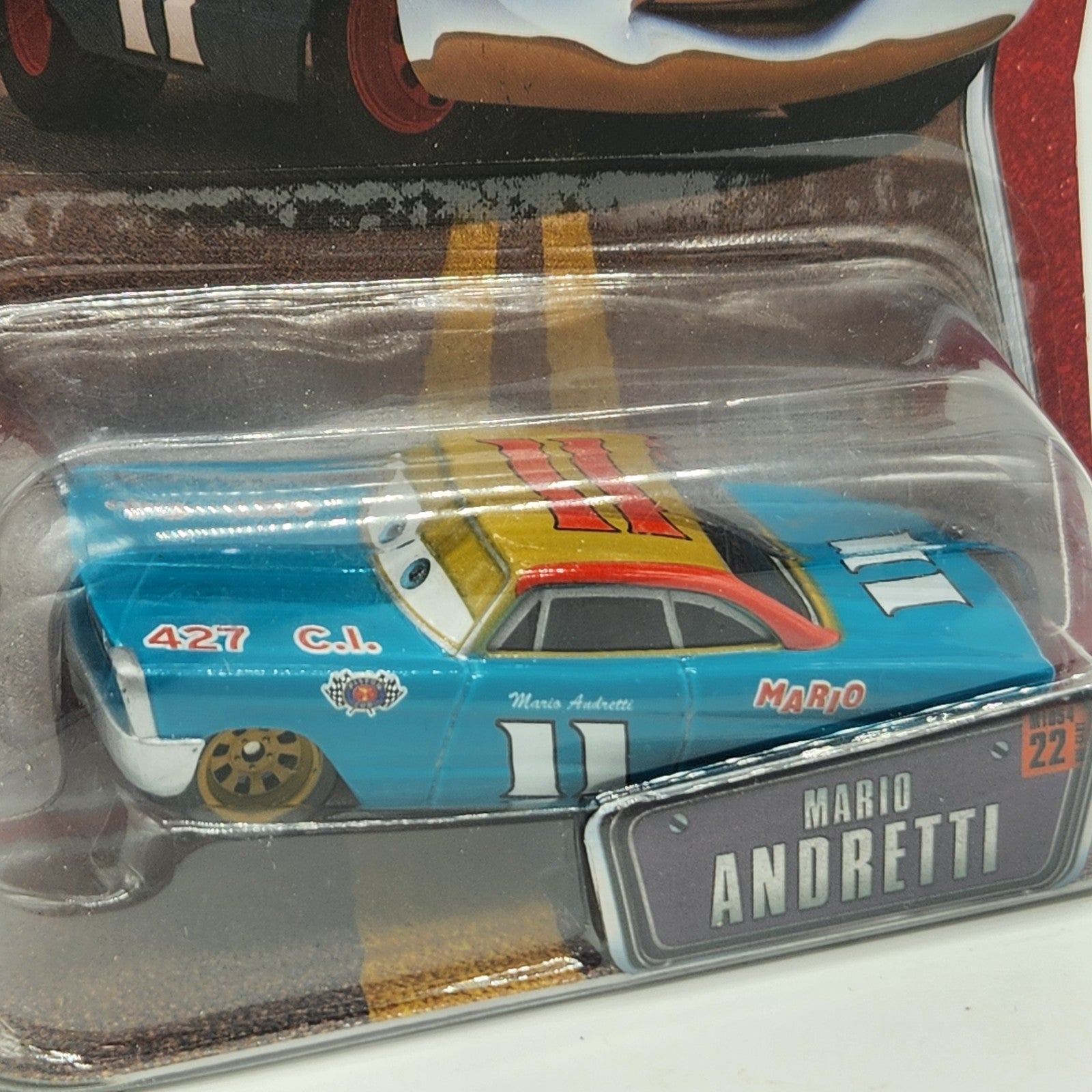 Disney Pixar Cars The World Of Cars Mario Andretti #22 Sealed 1:55 Diecast1