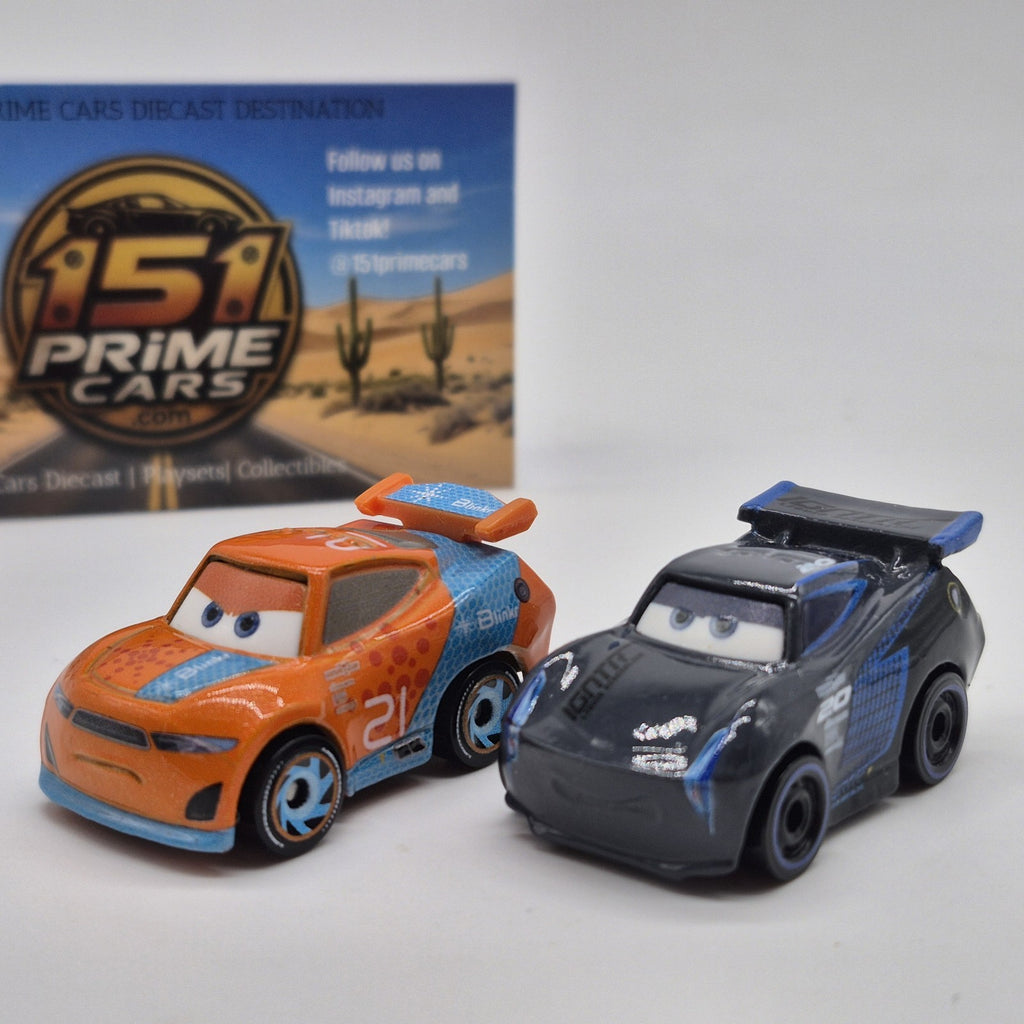 Jackson Storm And Ryan Laney Mini Racers Next Gen Disney Pixar Cars0