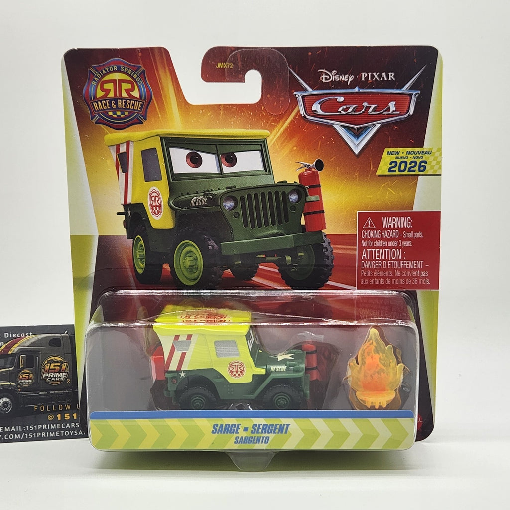 2026 Disney Pixar Cars Radiator Springs Race & Rescue   Sarge0