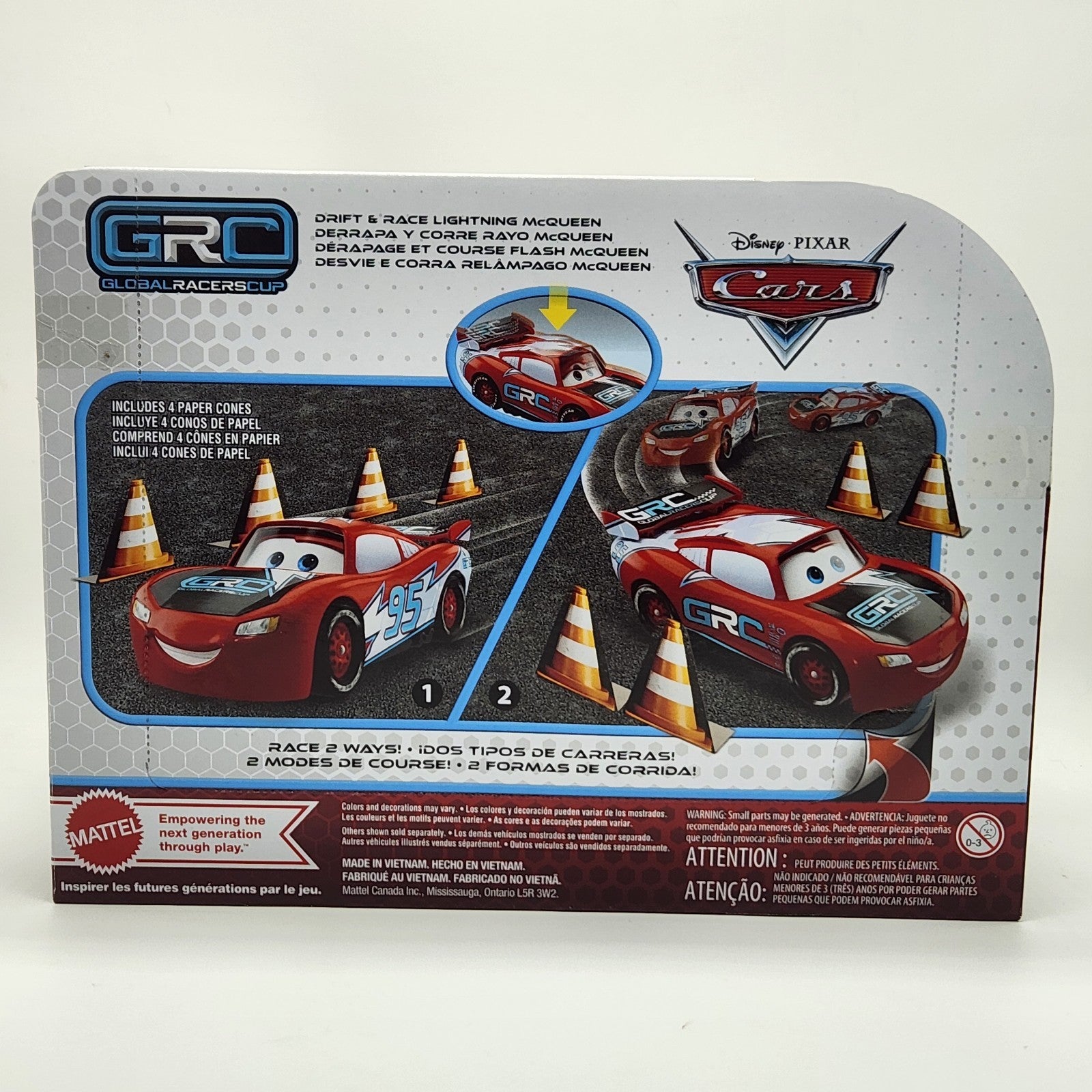 Disney Pixar Cars Global Racers Cup Drift & Race Lightning McQueen   New in Box2