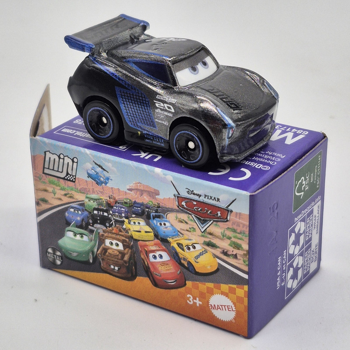 Metallic Jackson Storm Disney Pixar Cars Mini Racers 1:87 Diecast Toy Car0
