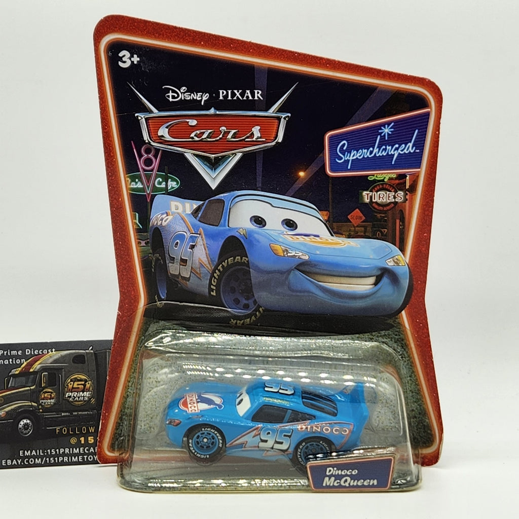 2007 Mattel Disney Pixar Cars Supercharged Diecast 1:55 Dinoco McQueen Mattel0