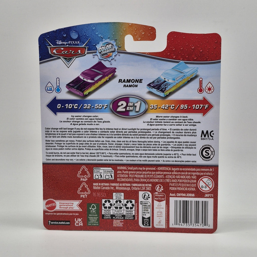 Ramone With Flames 2026 Disney Pixar Cars Color Changers Purple And Blue Toy2