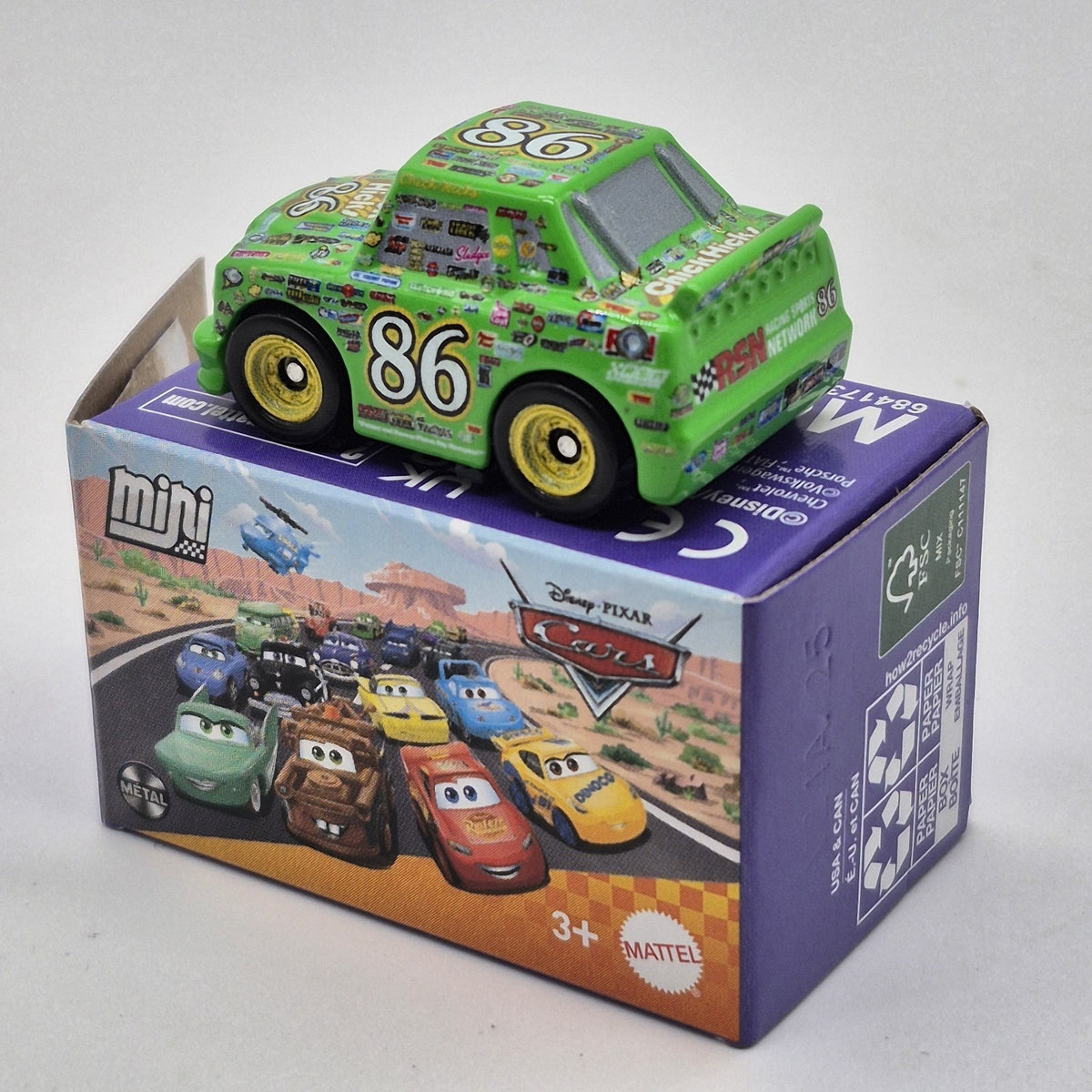 Chick Hicks Mini Disney Pixar Cars 2025 Diecast Toy Piston Cup Racer1