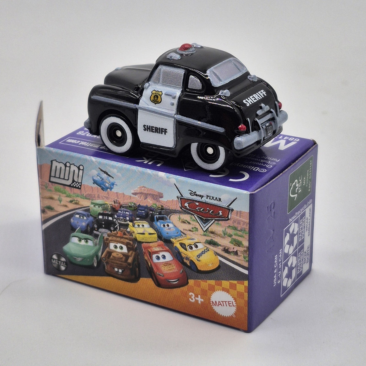 Sheriff Police Car 2026 Disney Pixar Cars Mini Racers 1:87 Diecast Toy Car1