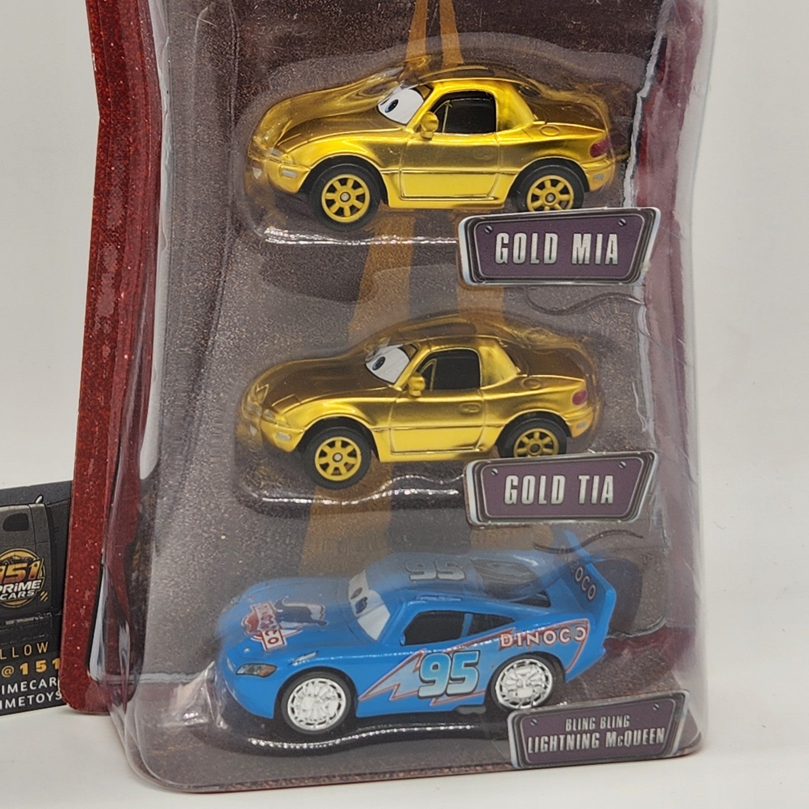 Disney Pixar World Of Cars Dinoco Dream Gift Pack Gold Tia And Mia Bling Bling 1