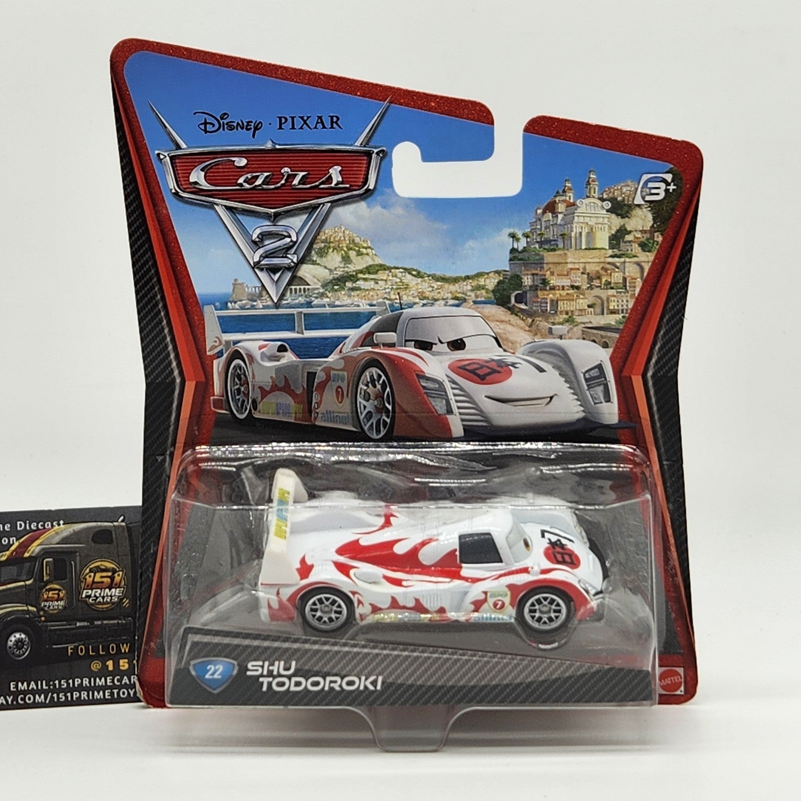 2010 Disney Pixar Cars 2 Shu Todoroki #22 Sealed New 1:55 Mattel Diecast0