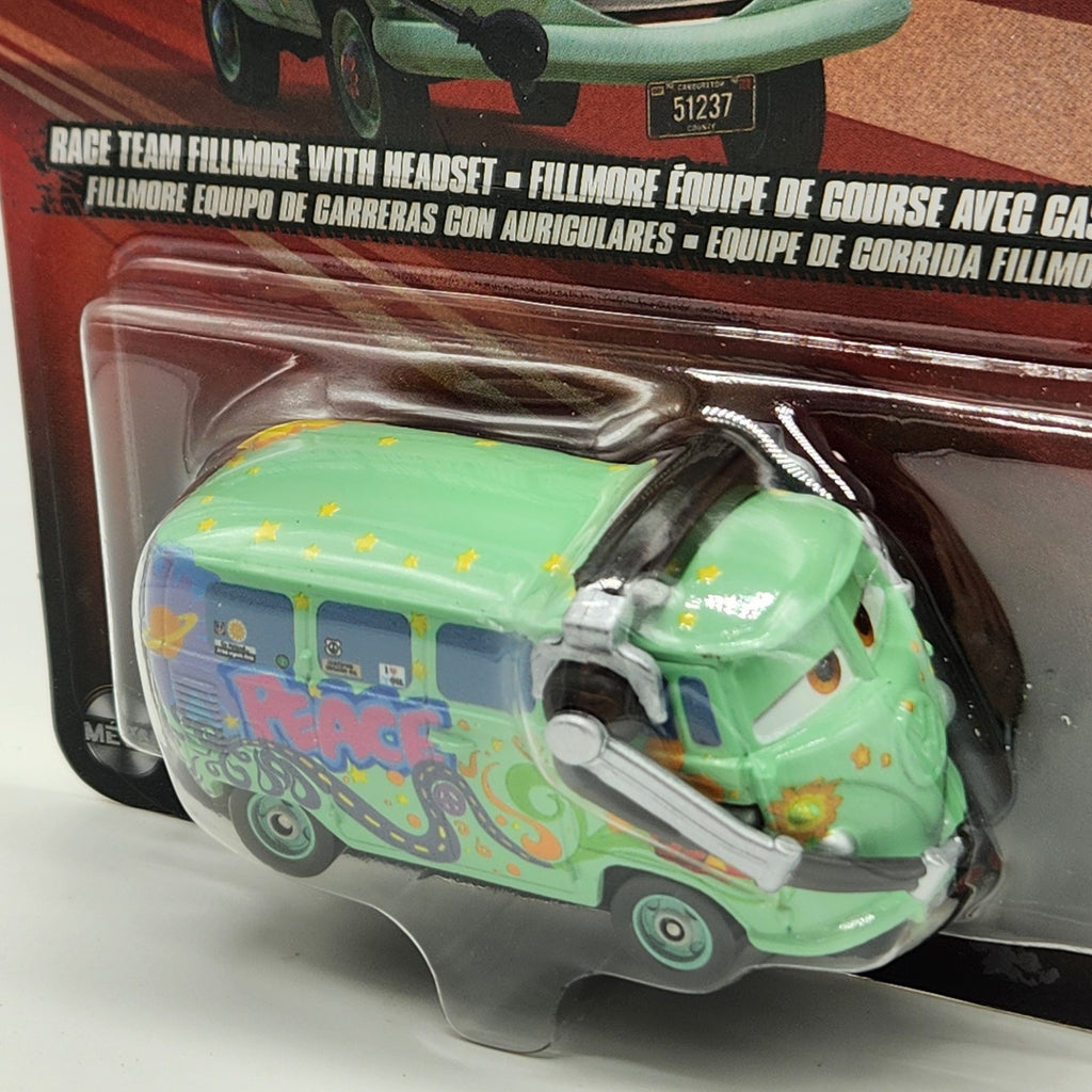Race Team Fillmore With Headset Disney Pixar Cars 2 JMB95 1:55 Volkswagen1