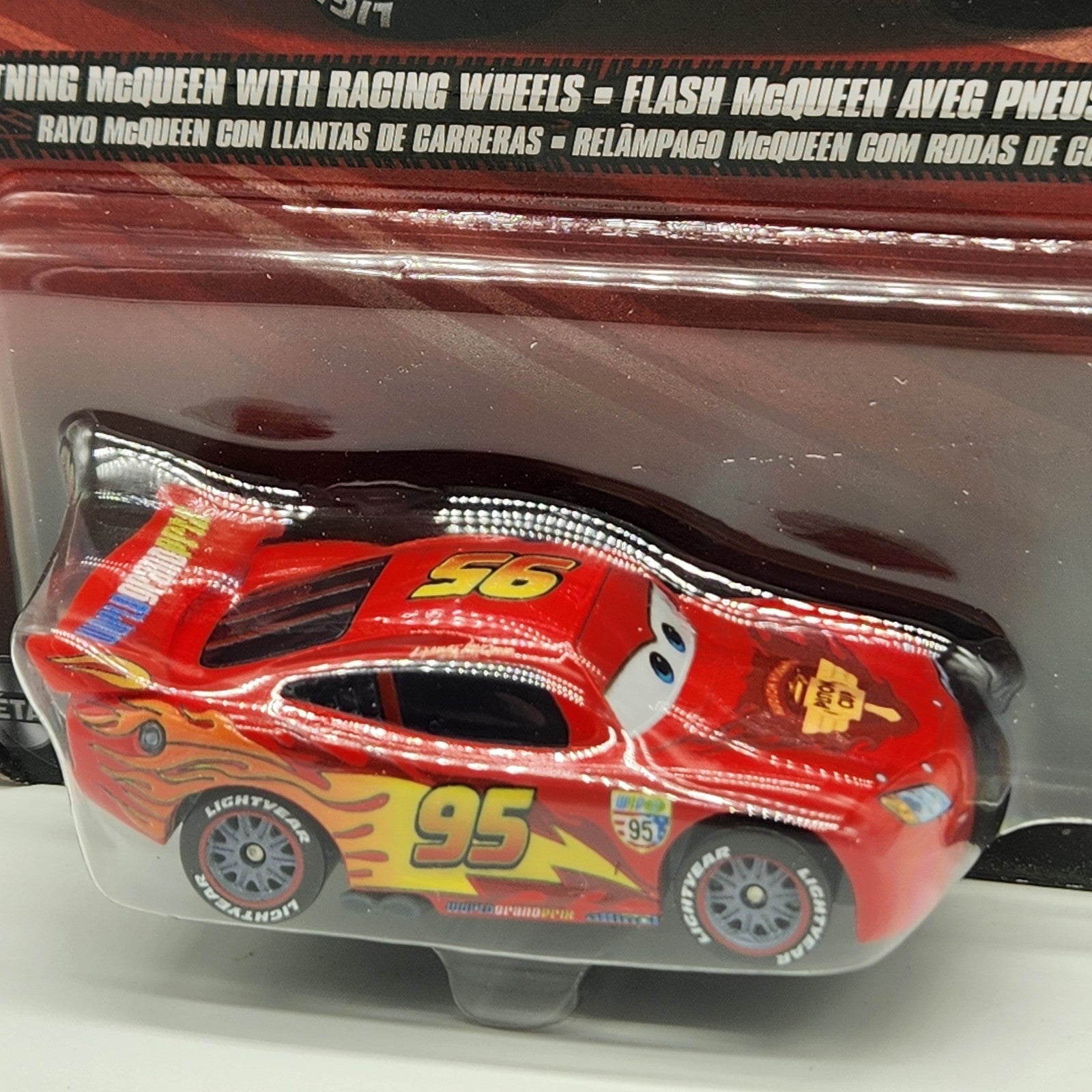 Lightning Mcqueen With Racing Wheels 2025 Disney Pixar Cars 1:55 WGP1