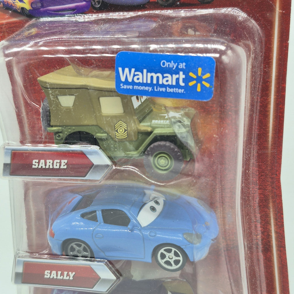 Disney Pixar Cars Sarge Sally Ramone Mater Diecast 4 pack Walmart 20082