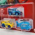 Chrome Blue Dinoco Lightning Mcqueen Disney Pixar Cars Mini Racers 3 pack Rotor0