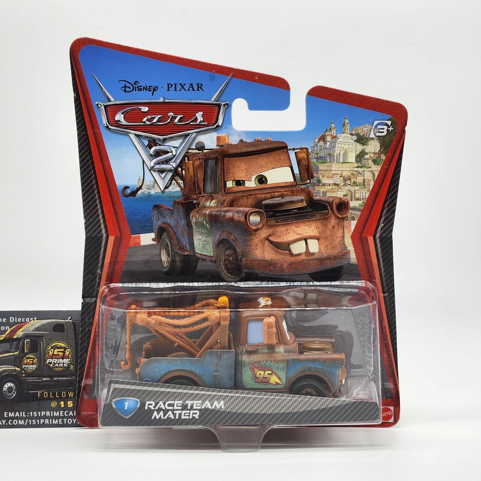 2010 Disney Pixar Cars 2 Race Team Mater #1 Diecast 1:550