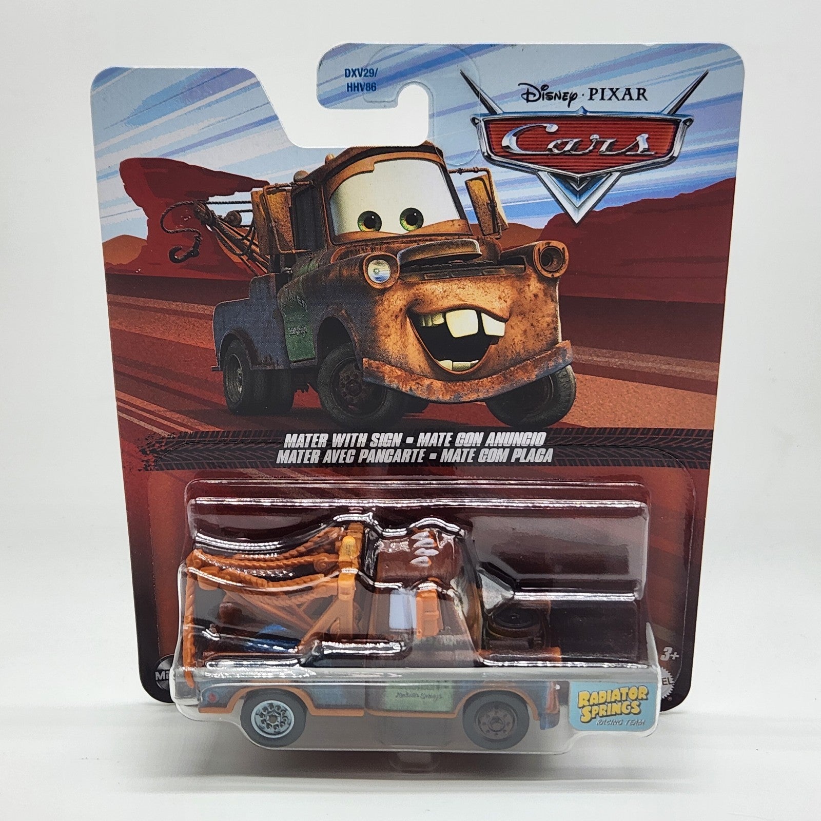 Disney Pixar Cars Mater With Sign Mattel Metal Tow Truck 1:55 Metal Diecast Car0