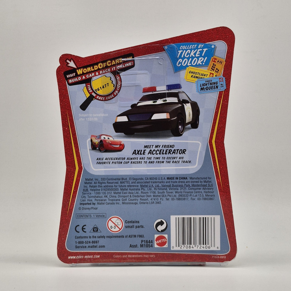 2009 Disney Pixar Cars Race O Rama Easy Idle Pitty #83 NEW 2