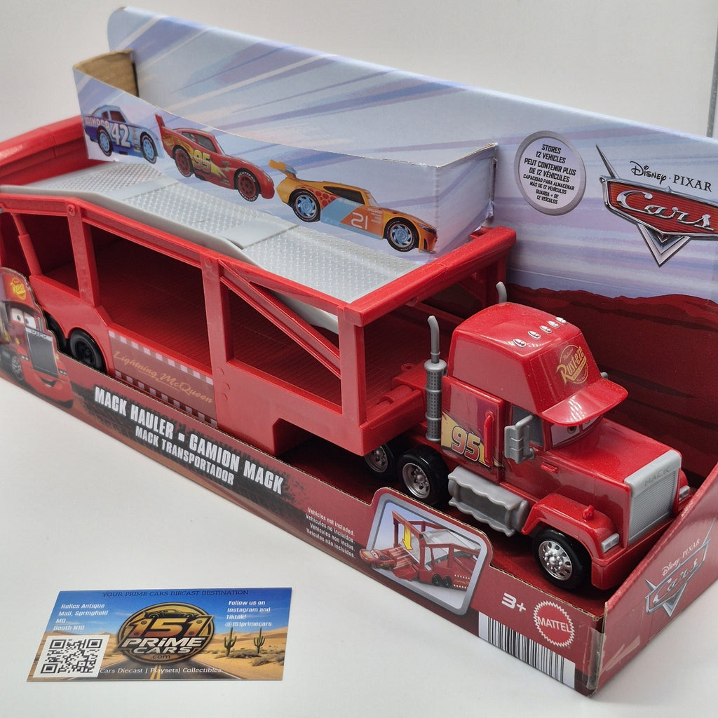 Disney Pixar Cars Mack Hauler Truck For Multiple Vehicles 12 Car Carrier 1:550