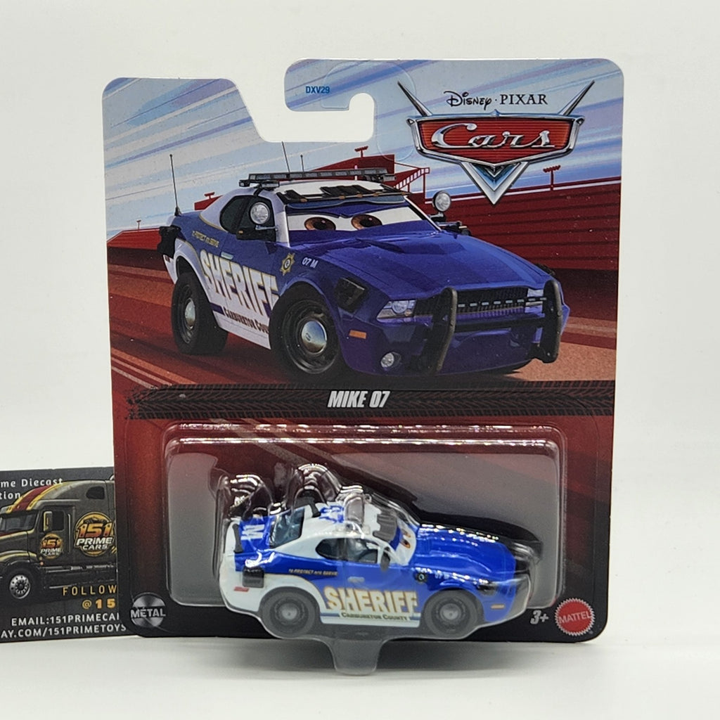 Mattel Disney Pixar Cars Metal MIKE 07 Sheriff Carburetor County 2026 1:550
