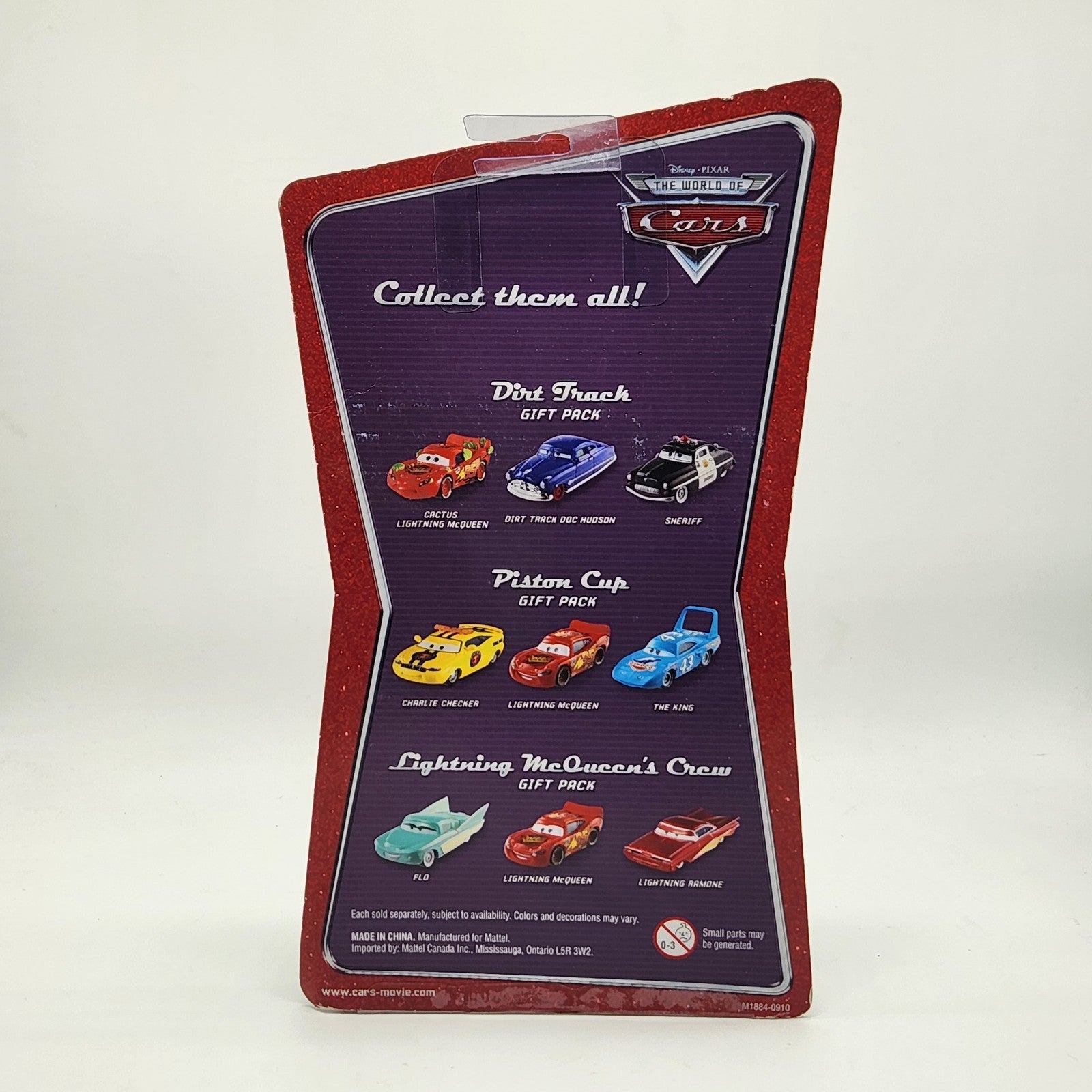 Rare Disney Pixar World of Cars Dirt Track Gift Pack Cactus Lightning McQueen3