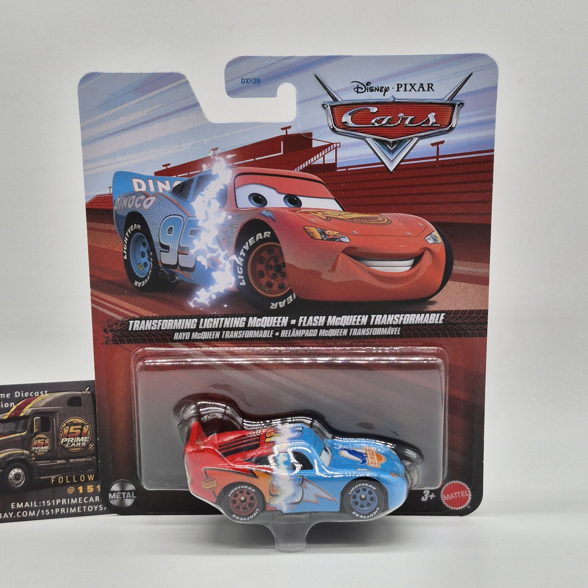 Mattel Disney Pixar Cars Transforming Lightning McQueen 1:55 Diecast Mattel 20260