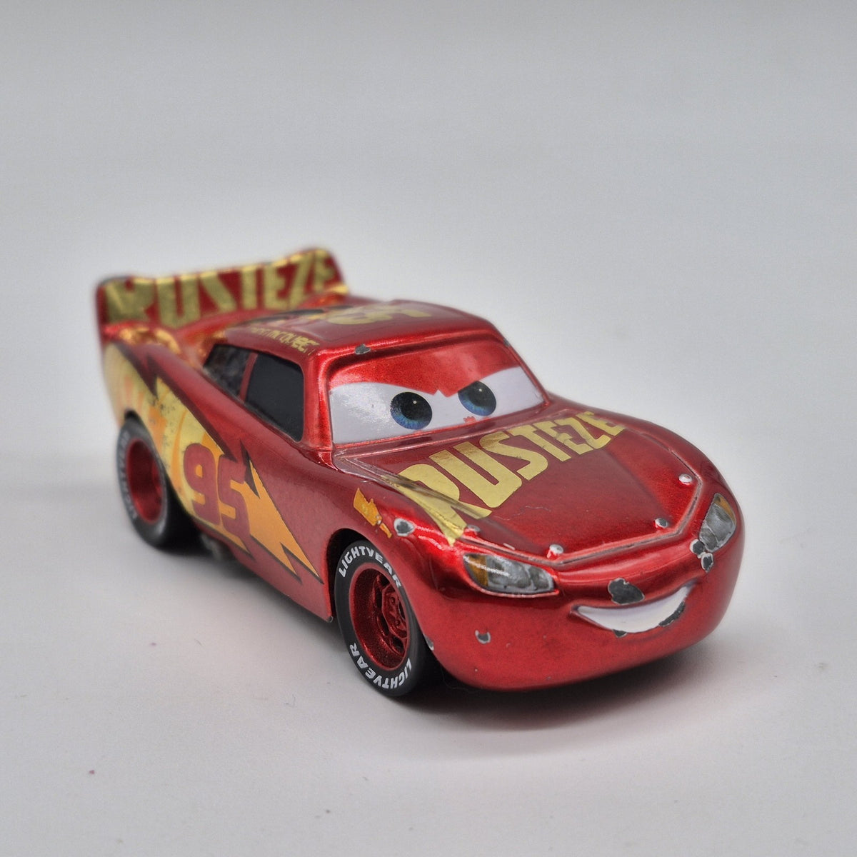 Rusteze Racing Center Lightning Mcqueen 1:55 Diecast Car LOOSE 7