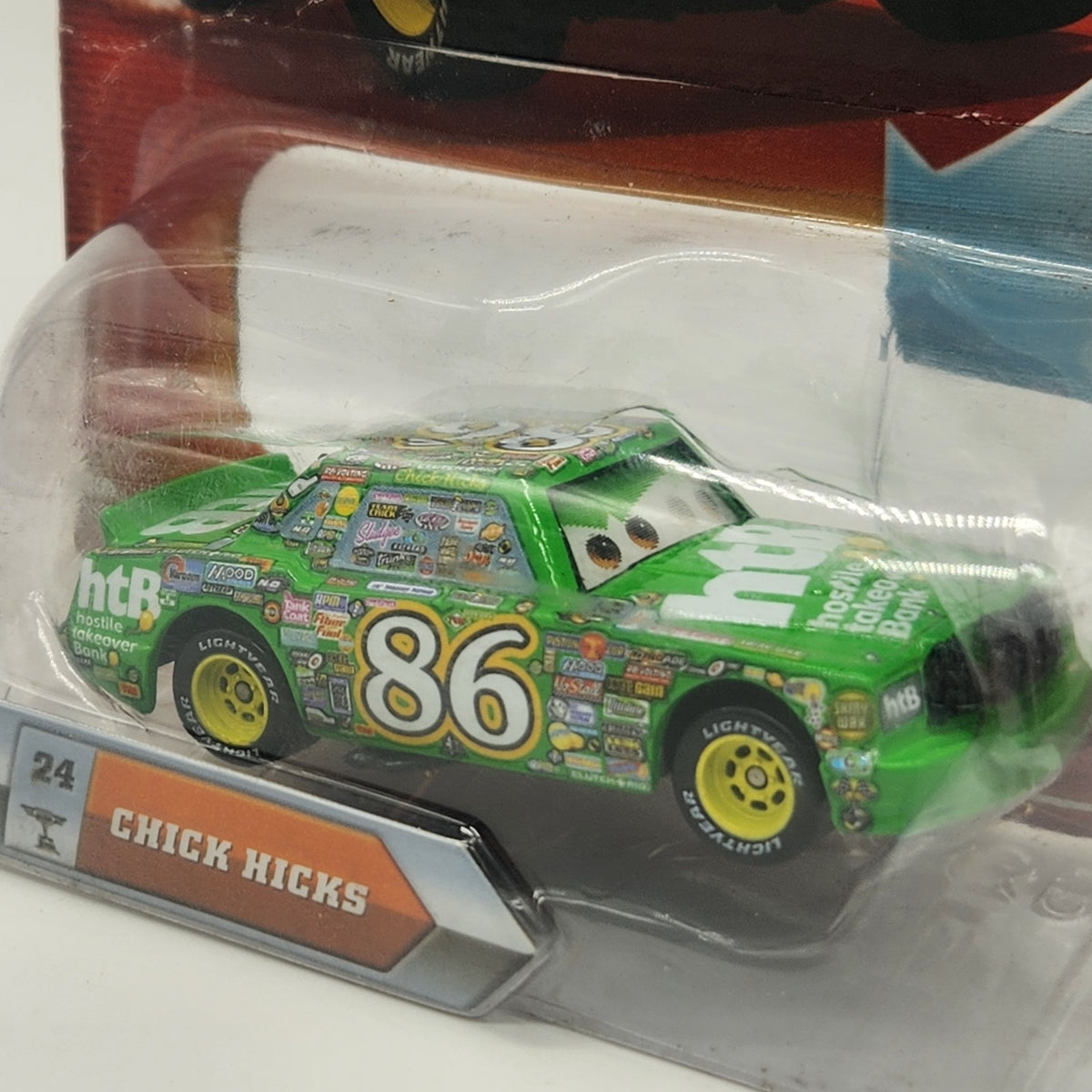 Chick Hicks 24 Lenticular Disney Pixar Cars 2010 Look My Eyes Change 1:551