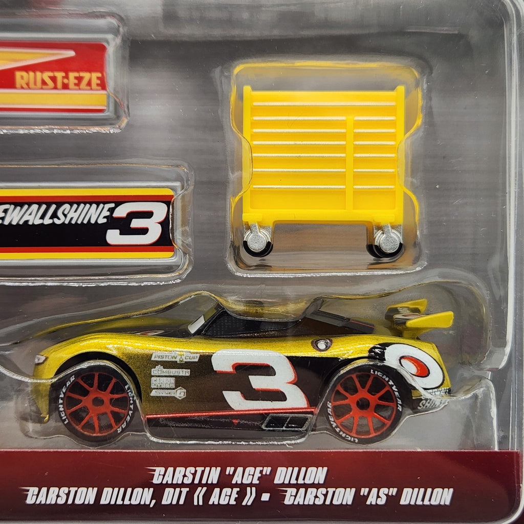 Disney Pixar Cars NASCAR 2 Pack Lightning McQueen Carstin Ace Dillon Tool Box1