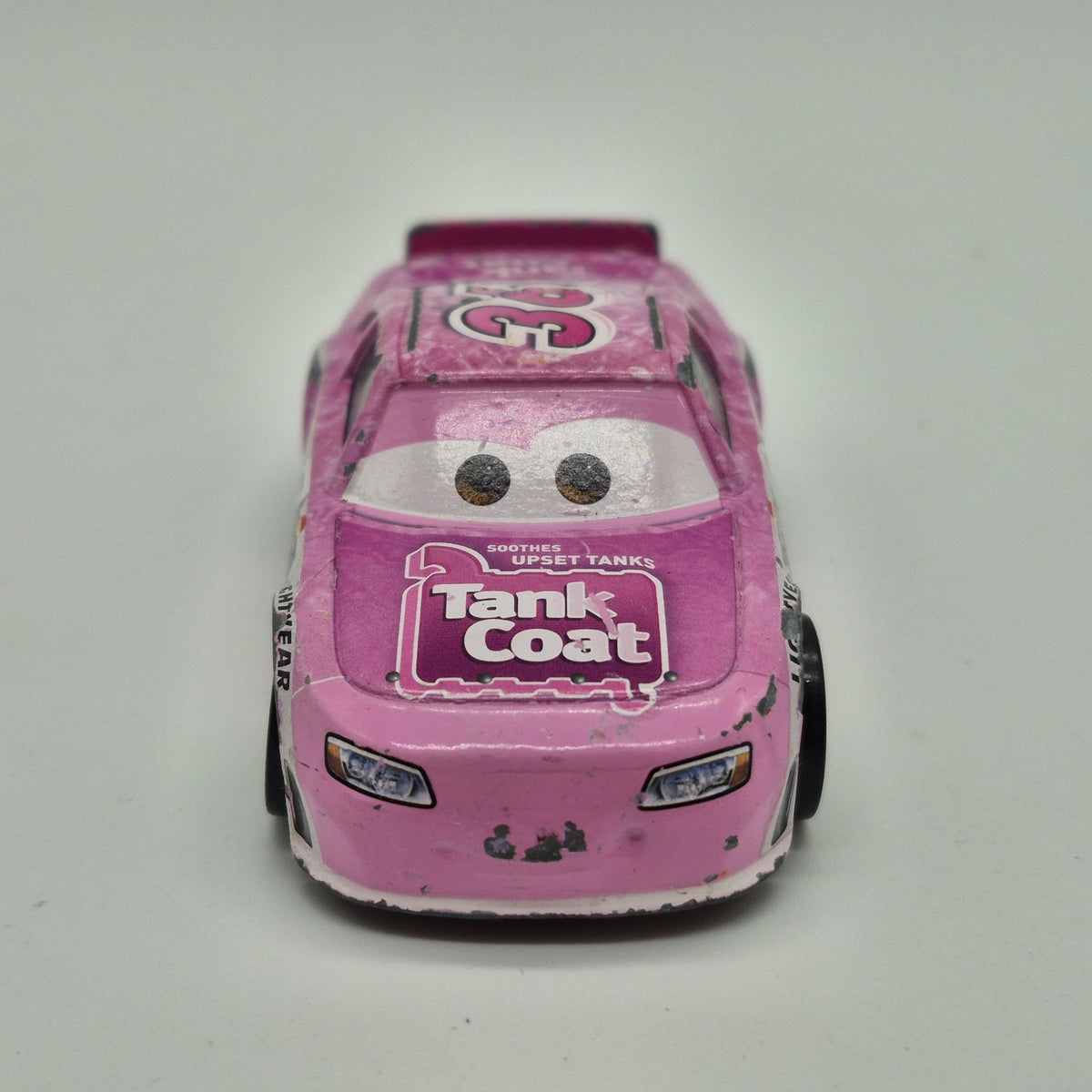 DISNEY PIXAR CARS REB MEEKER #36 TANK COAT PINK 1:55 DIECAST 3 PISTON CUP RACER6